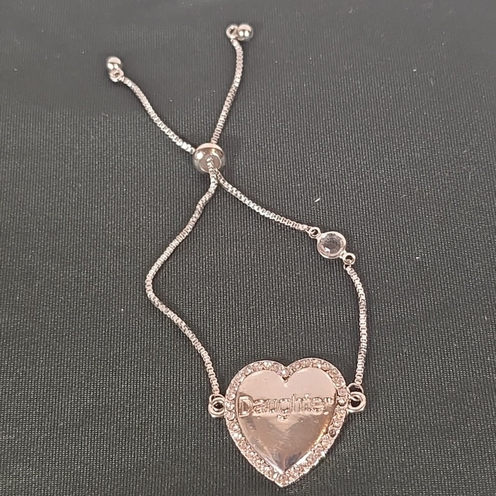 My Precious Daughter Bracelet Silver Colored‎ Bolo Chain